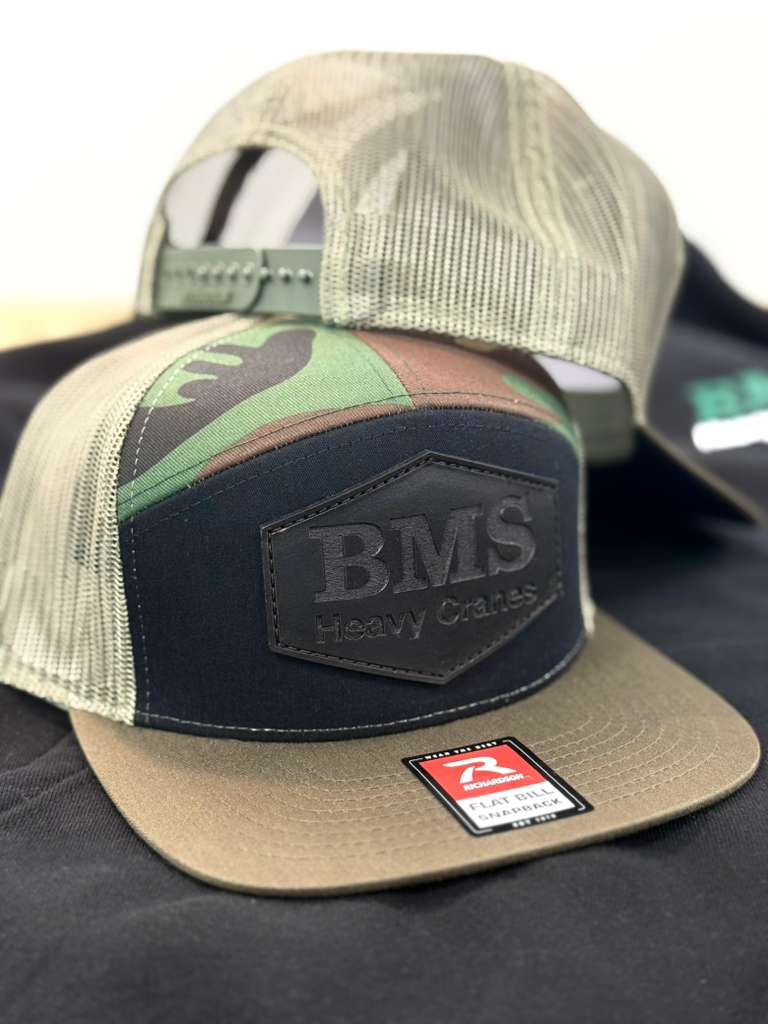 BMS | Camo Truck Hat | Mesh Back | Adjustable Snapback | Job-Site series