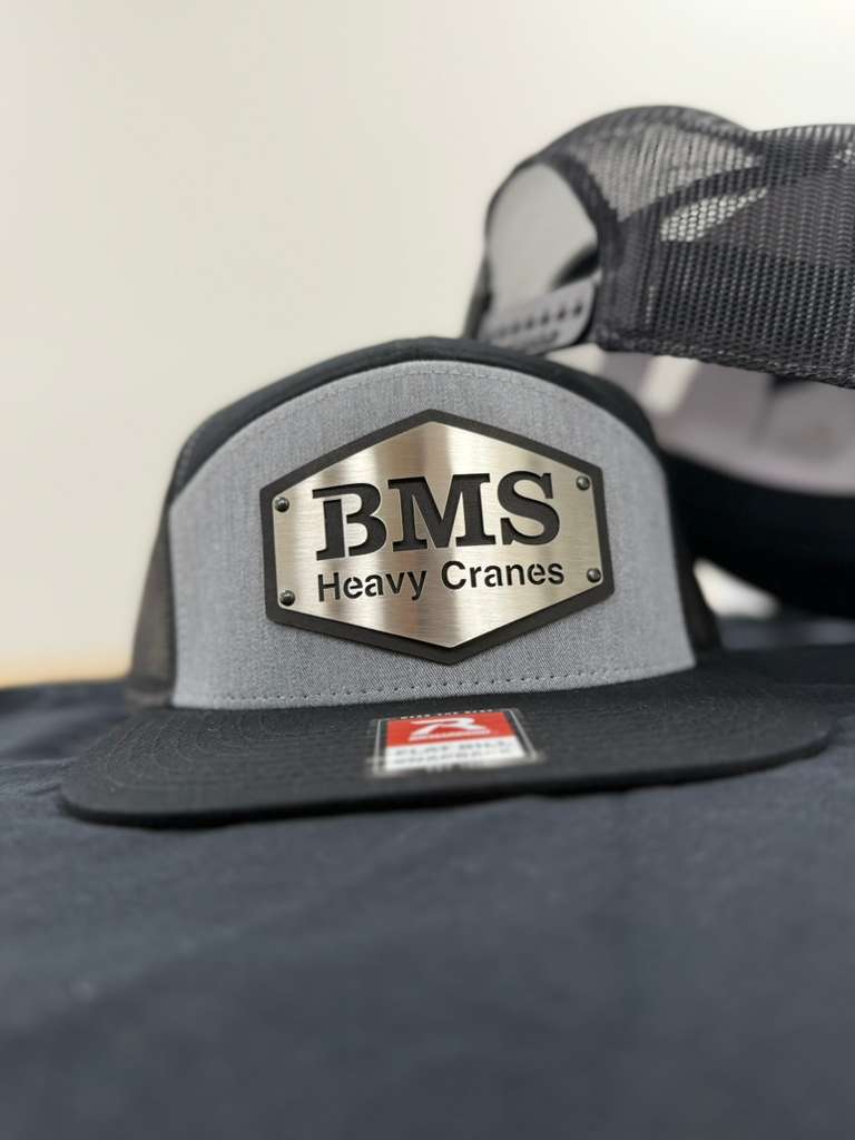 BMS | Black/Grey/Steel Trucker Hat | Mesh Back | Job-Site Series