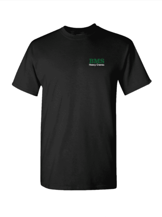 BMS | Black Cotton T-Shirt | LG1750 Crane Print