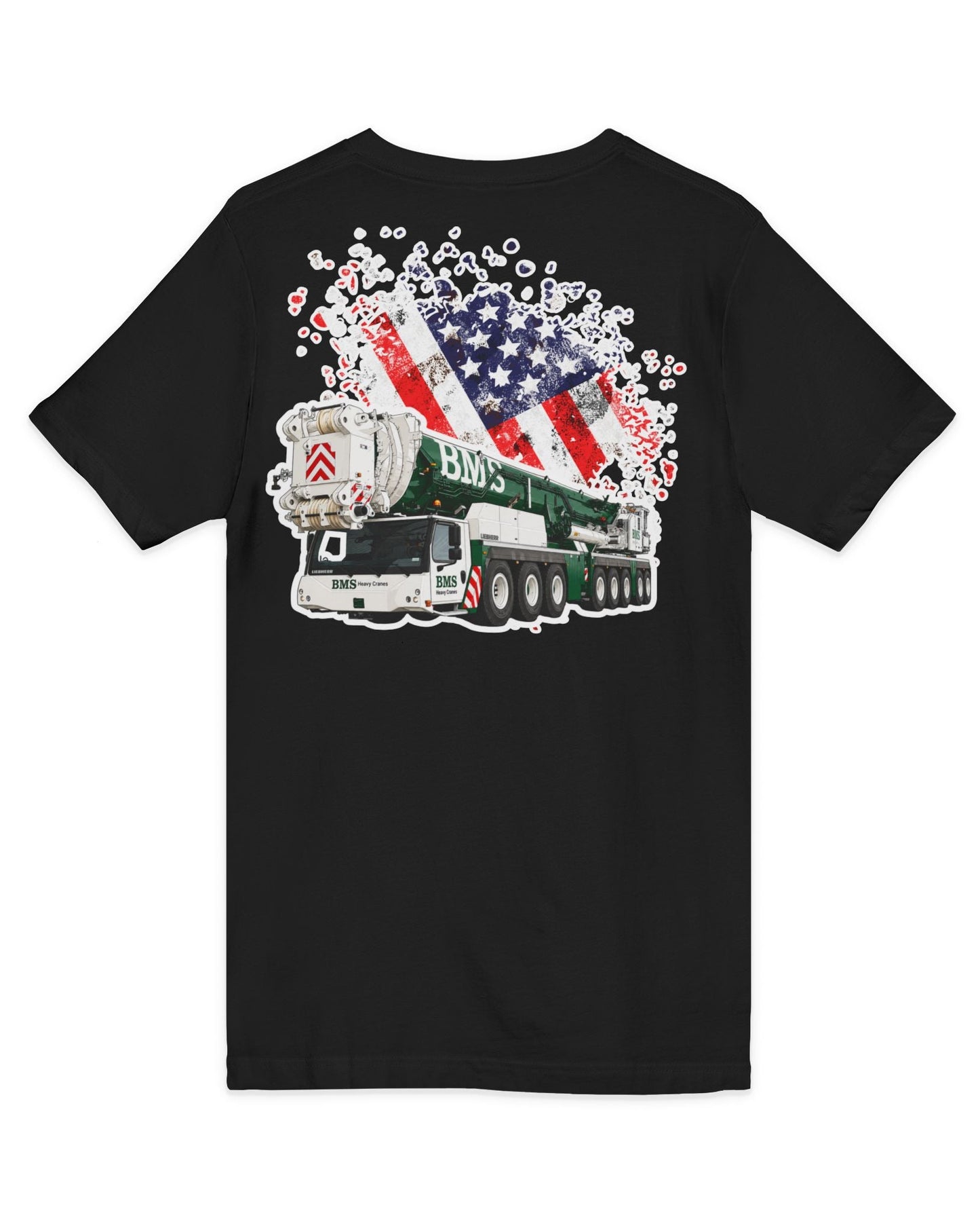 Crane V‑Neck Tee | American Flag | 4th July Series