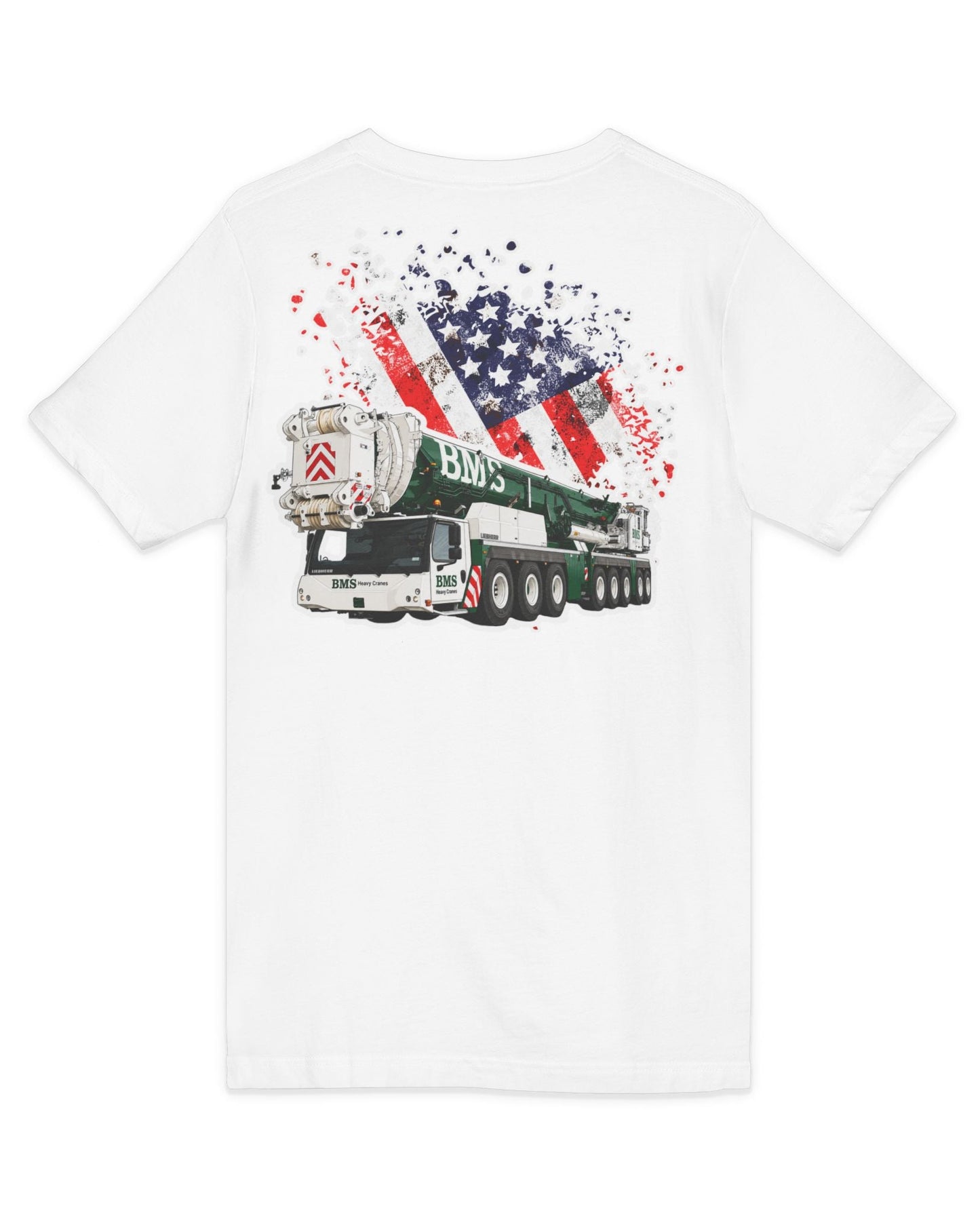 Crane V‑Neck Tee | American Flag | 4th July Series