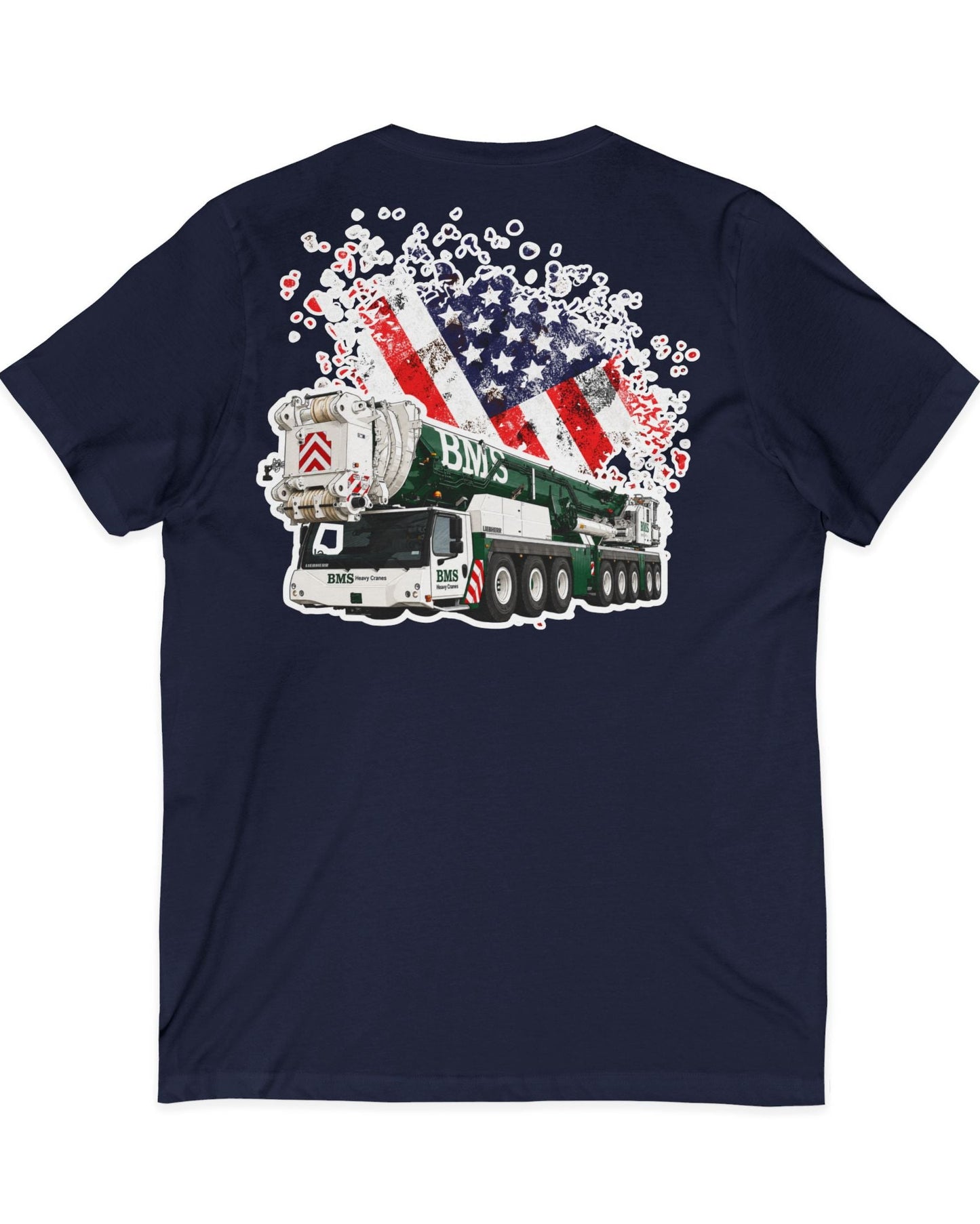 Crane V‑Neck Tee | American Flag | 4th July Series