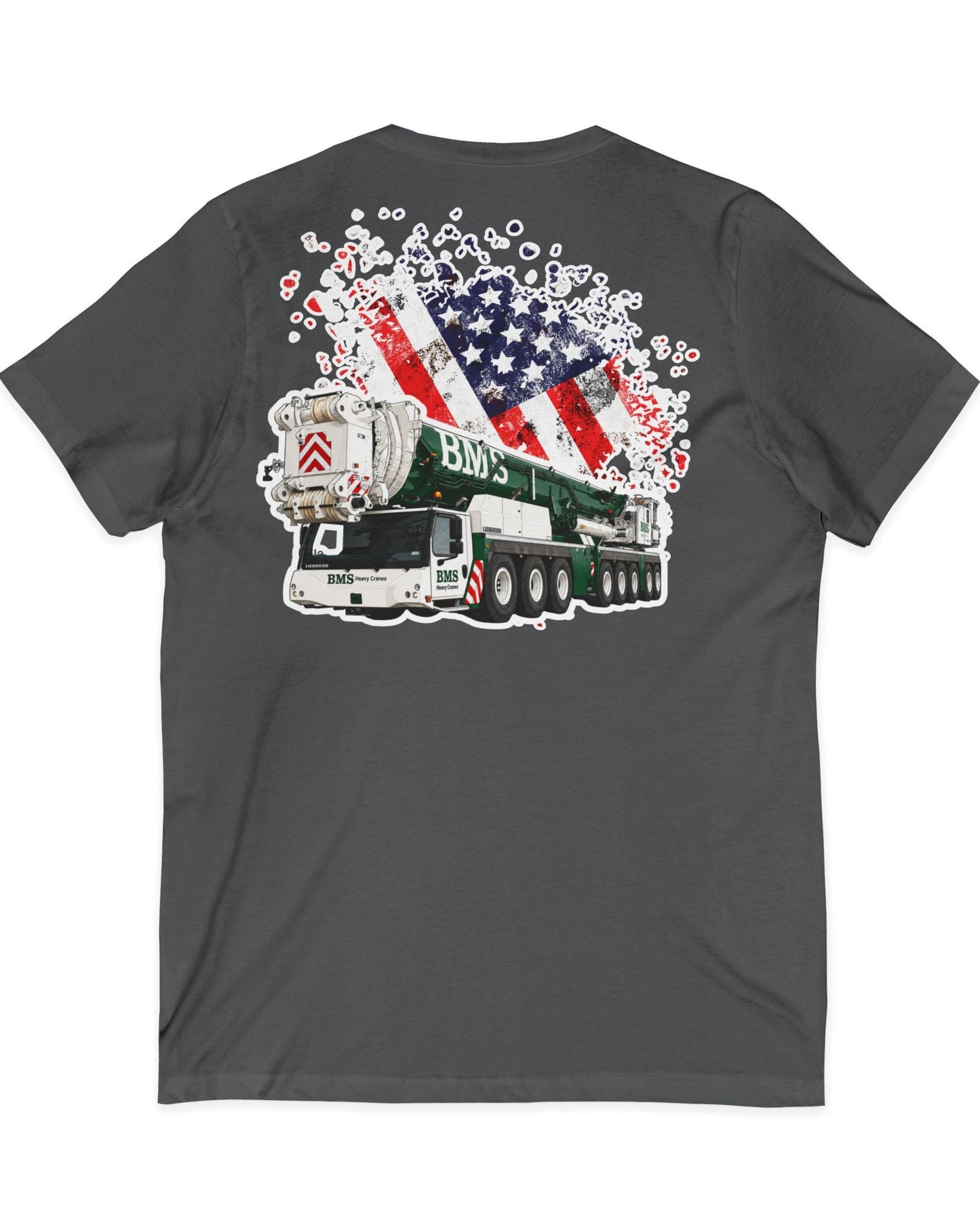 Crane V‑Neck Tee | American Flag | 4th July Series