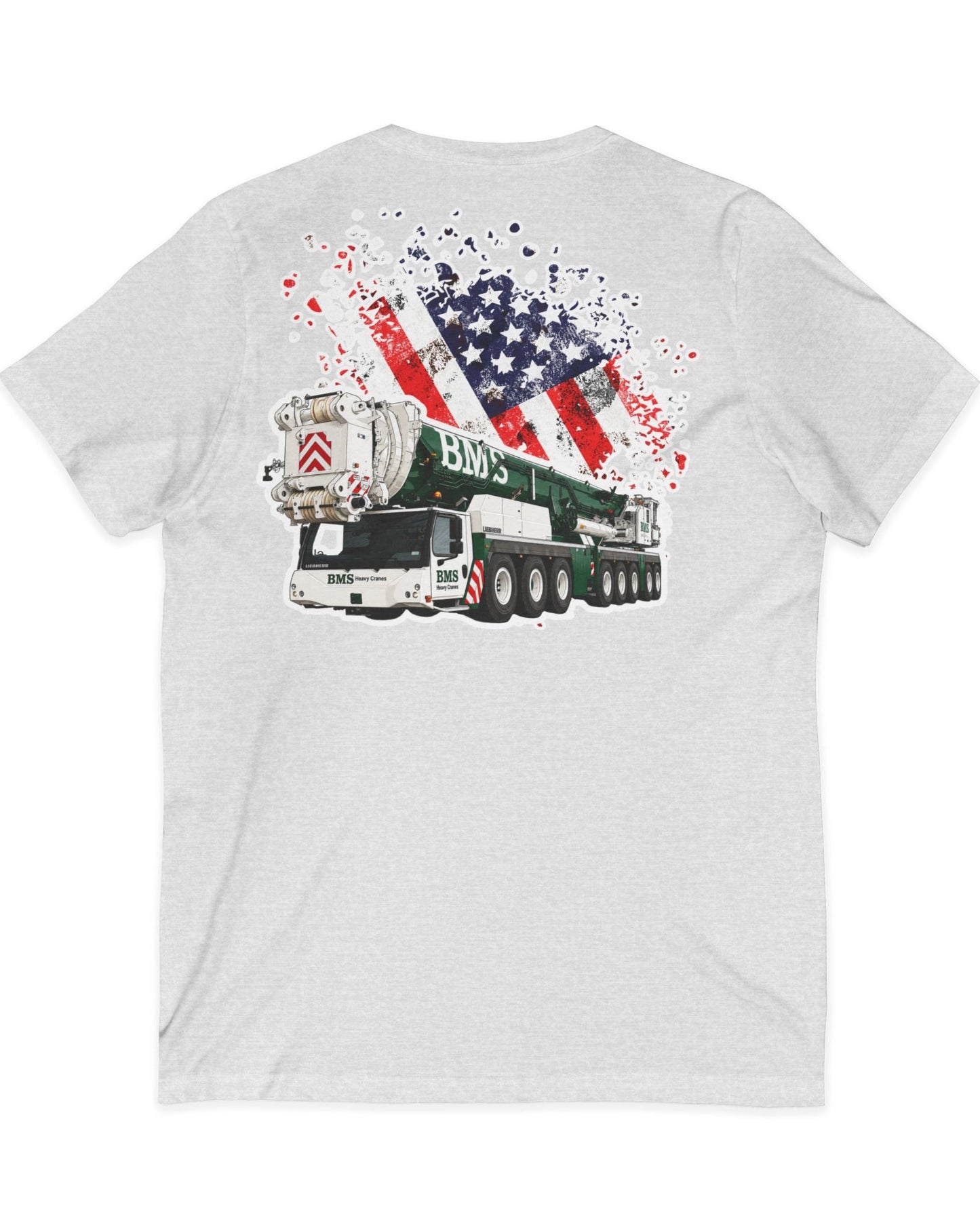 Crane V‑Neck Tee | American Flag | 4th July Series