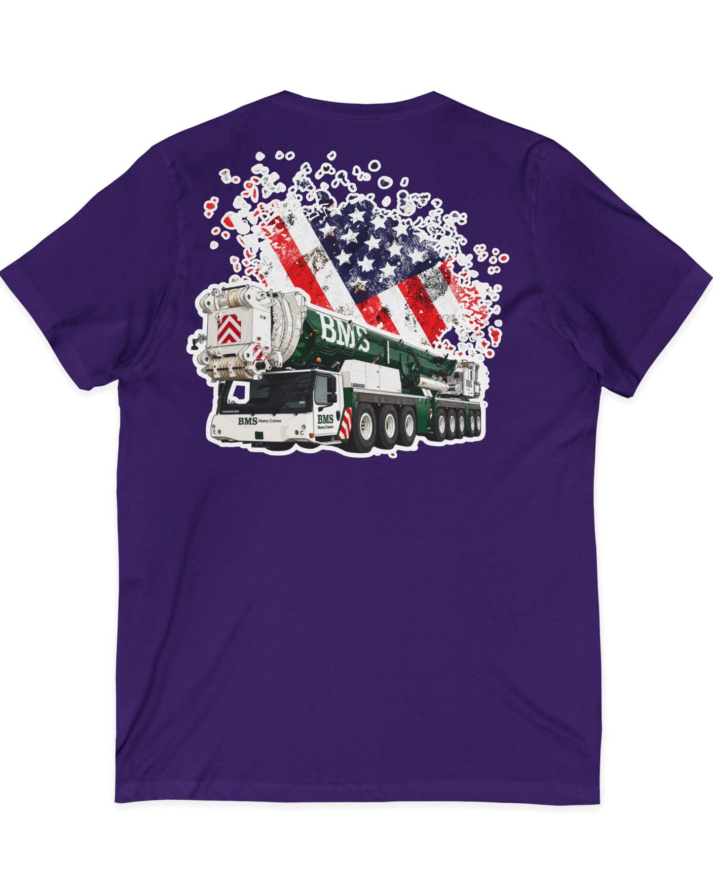 Crane V‑Neck Tee | American Flag | 4th July Series