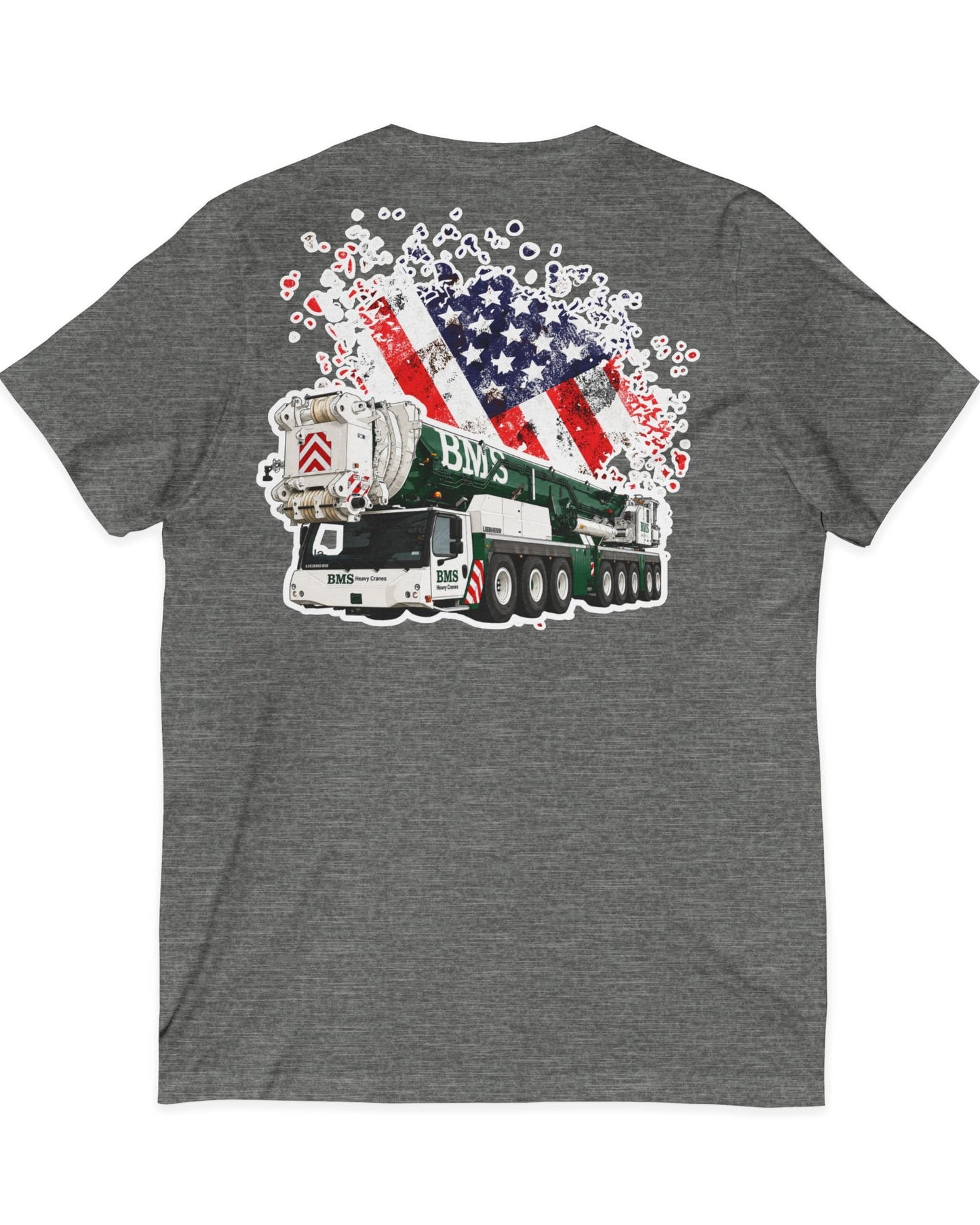 Crane V‑Neck Tee | American Flag | 4th July Series
