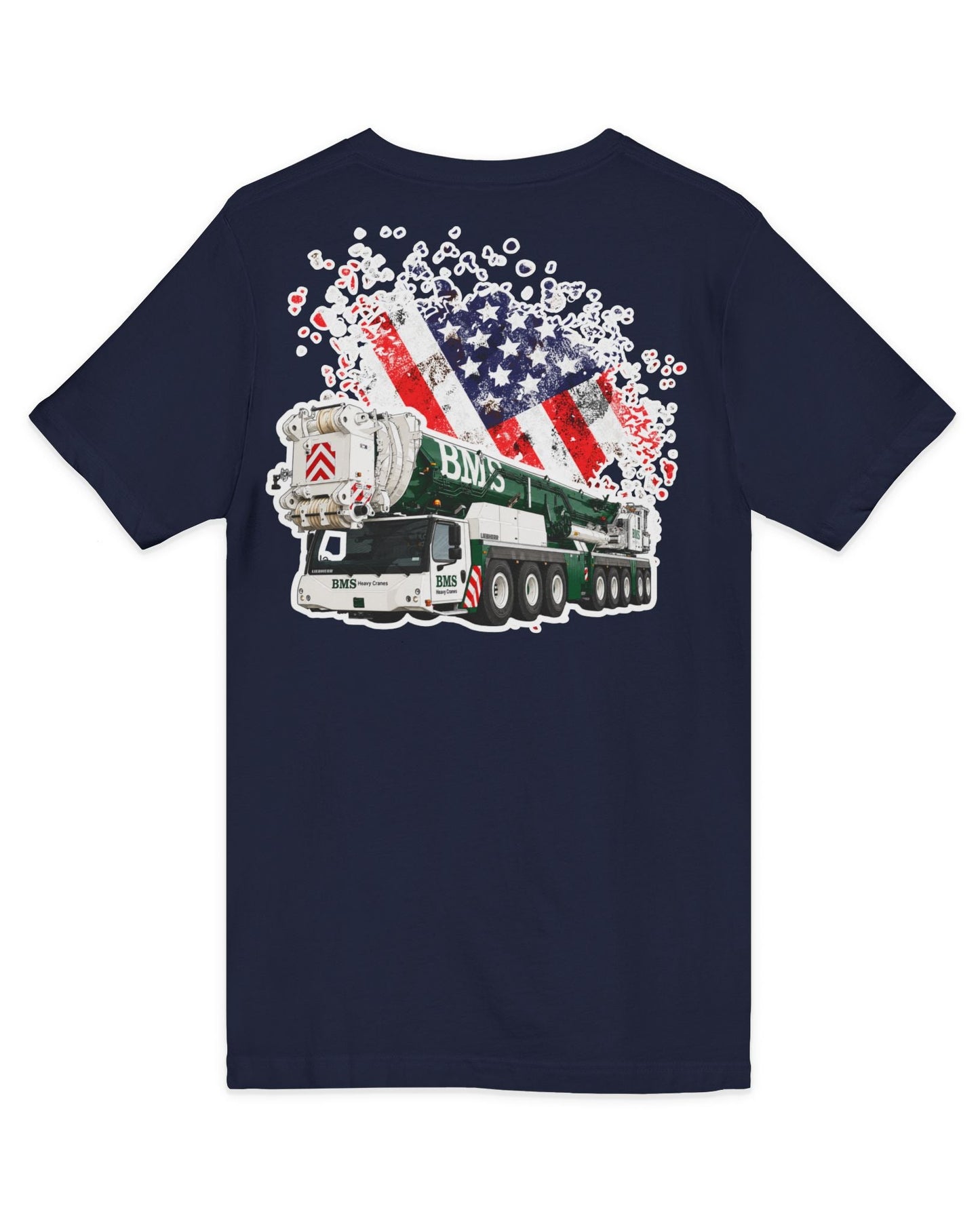 Crane V‑Neck Tee | American Flag | 4th July Series