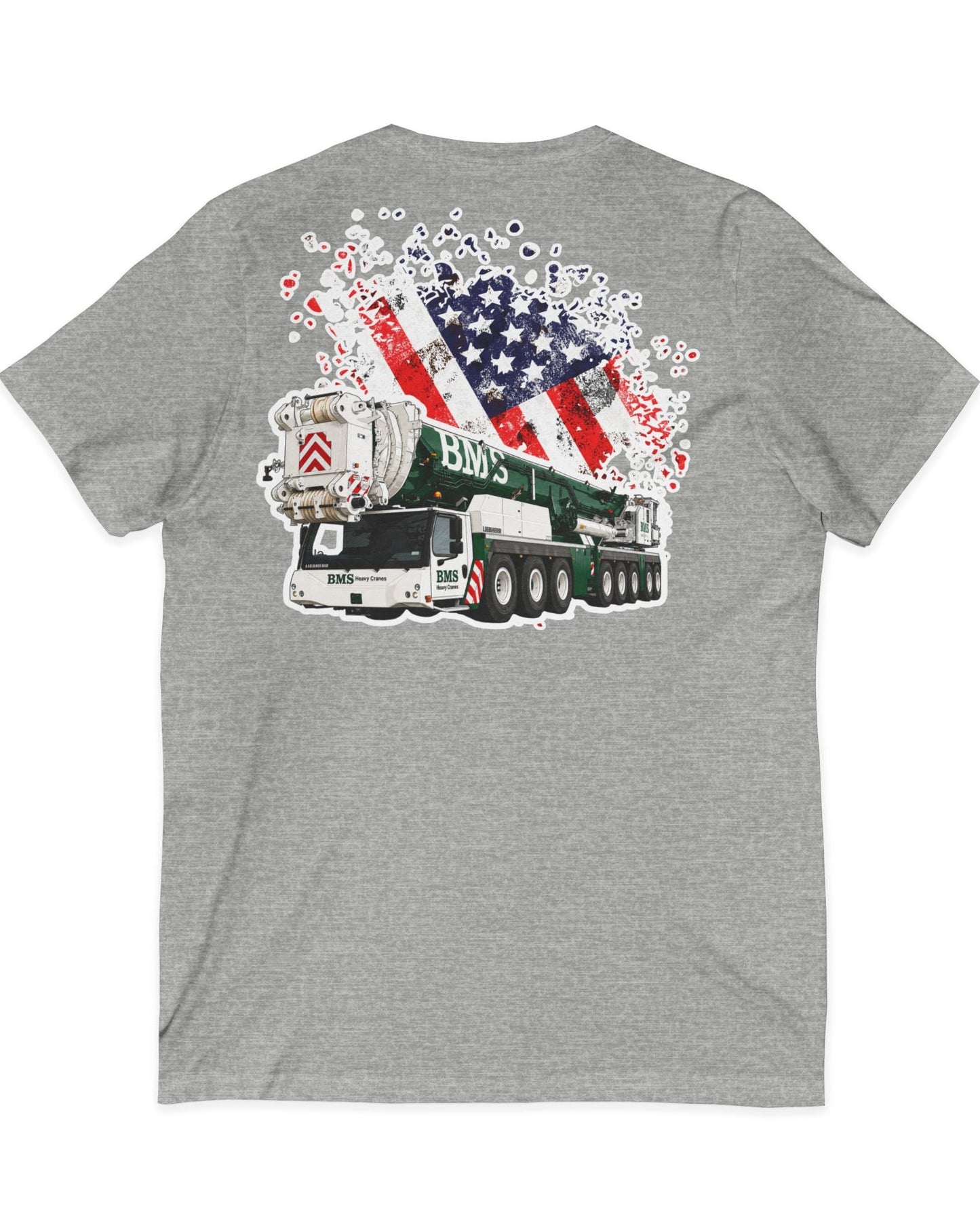 Crane V‑Neck Tee | American Flag | 4th July Series