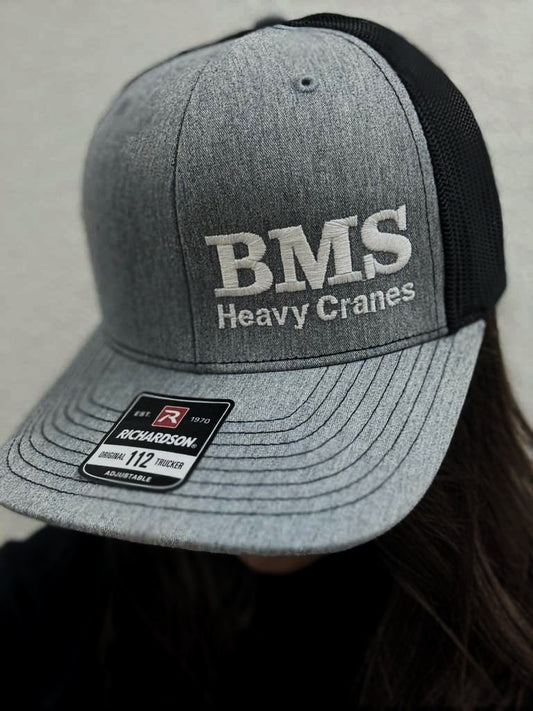BMS | Black/Grey Trucker Hat | Mesh Back | Job-Site Series