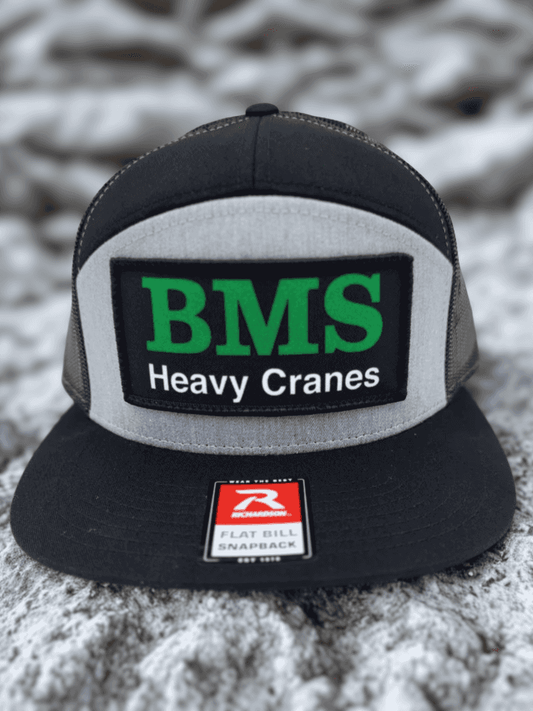 BMS | Black/Grey/Green Trucker Hat | Mesh Back | Job-Site Series