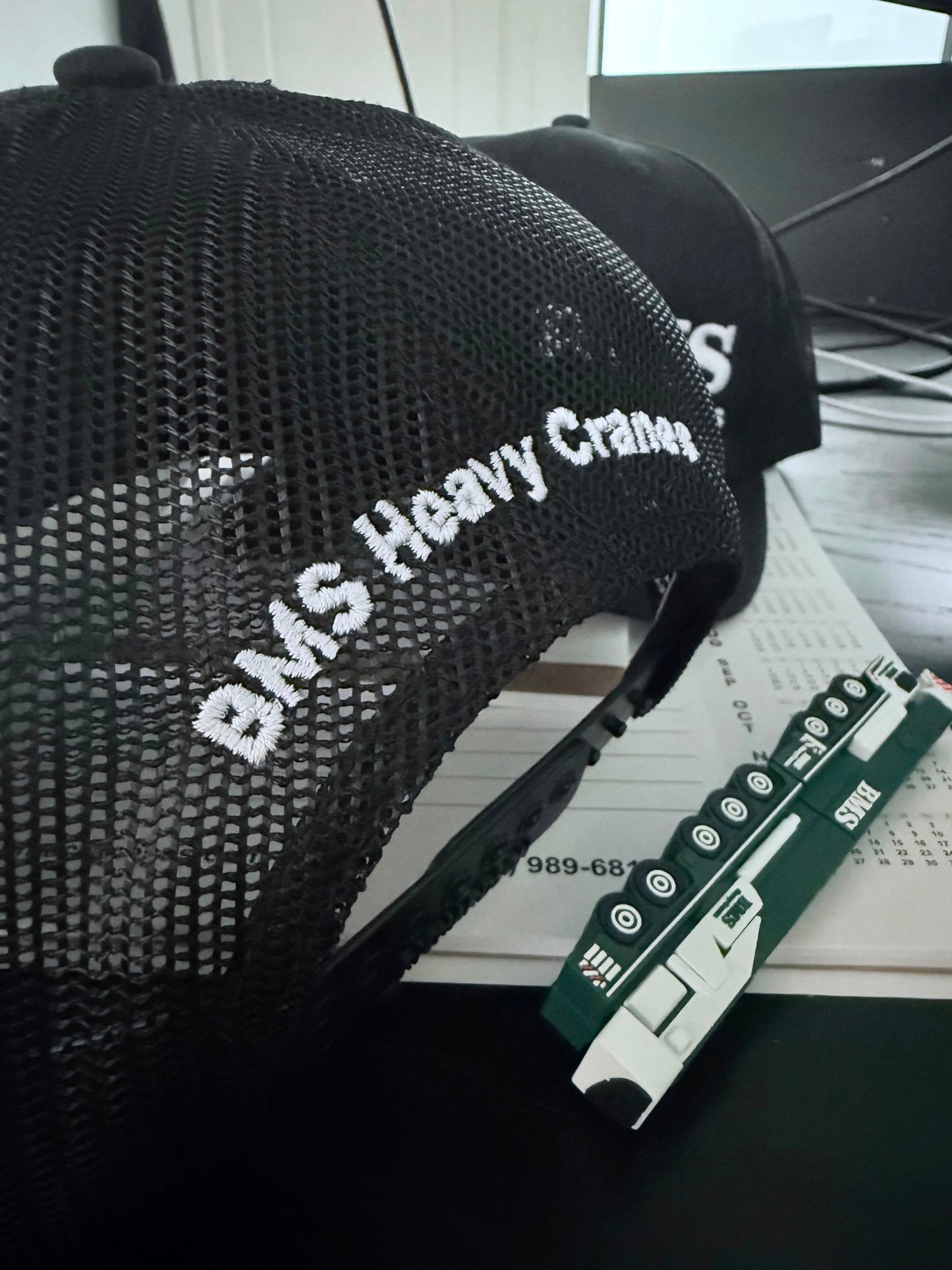 Black/White Trucker Hat | Mesh Back | Job-Site Series
